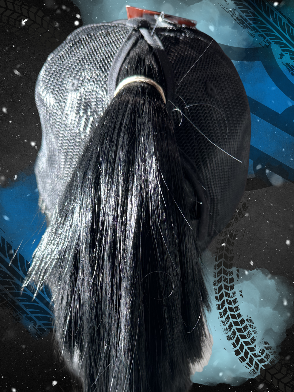 HD MO BLACK PONYTAIL SNAPBACK
