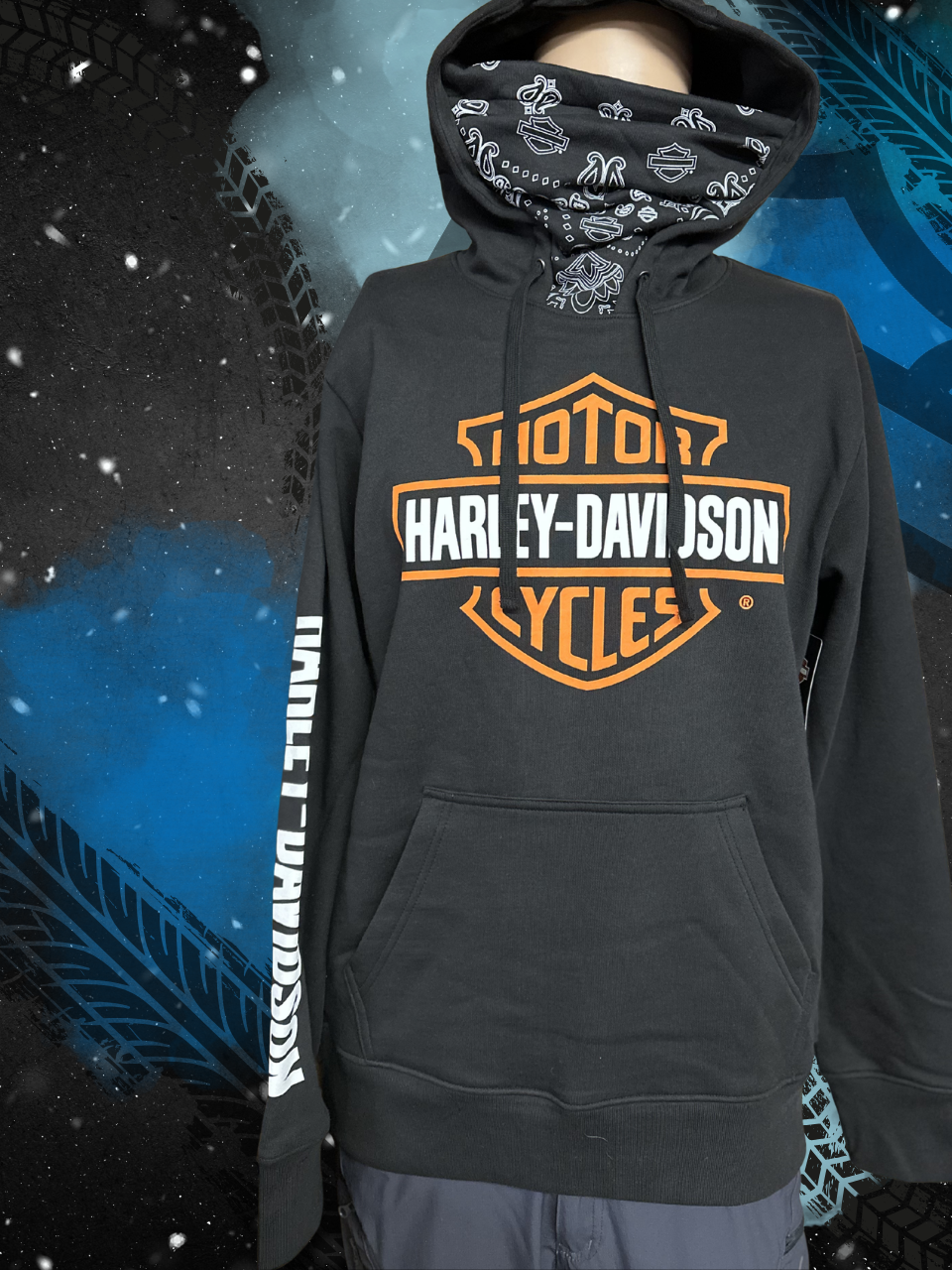 Bar & Shield Bandana Hoodie - Denali Sign Post Men’s