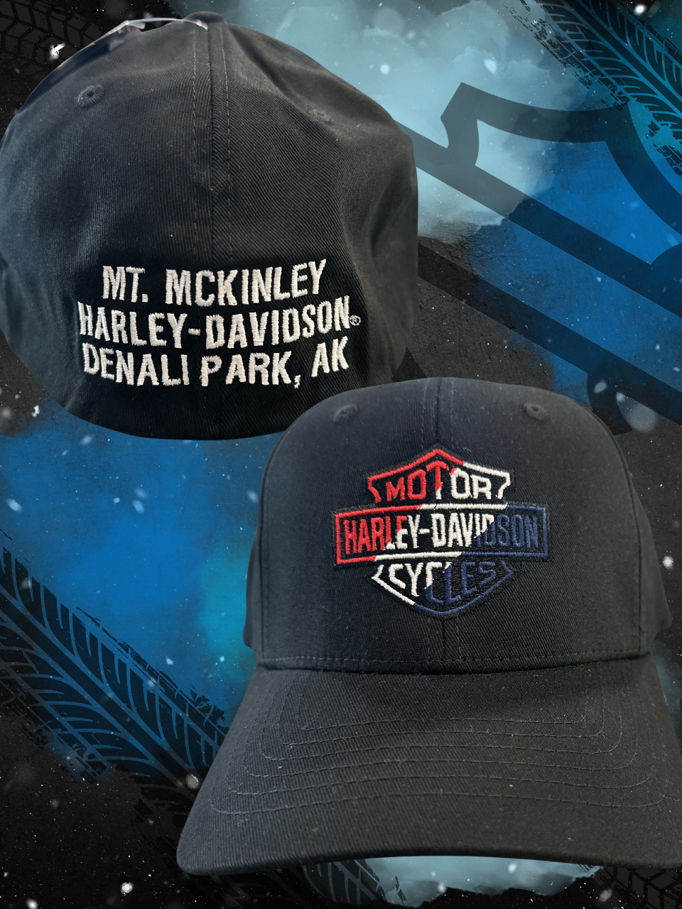 HD RED WHITE & BLUE FLEX FIT HAT