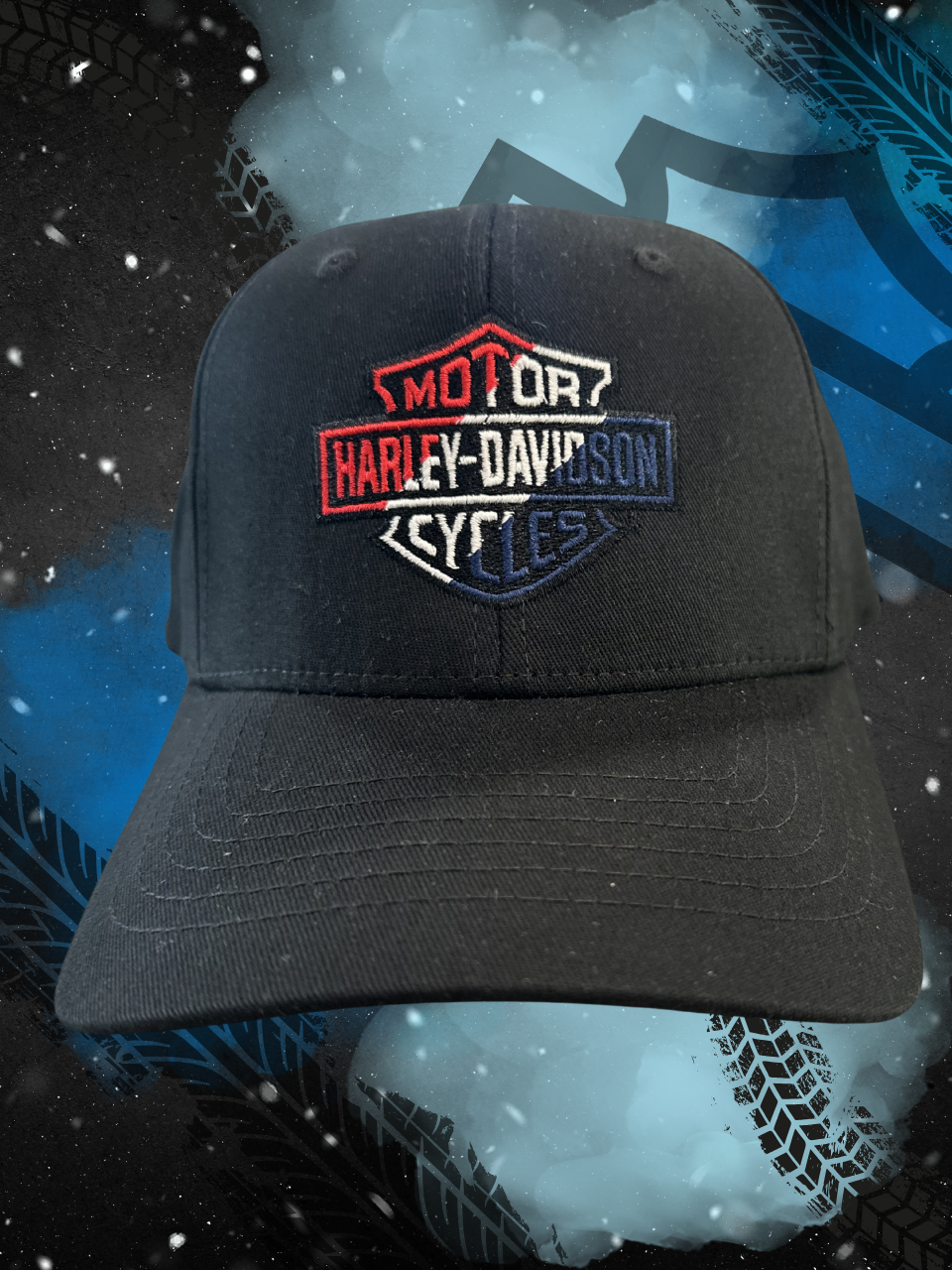 HD RED WHITE & BLUE FLEX FIT HAT