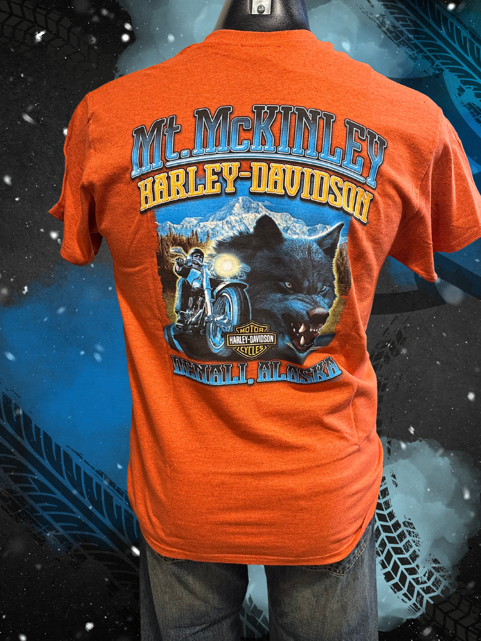 STATE OUTLINE - SNARLING WOLF - SHORT SLEEVE