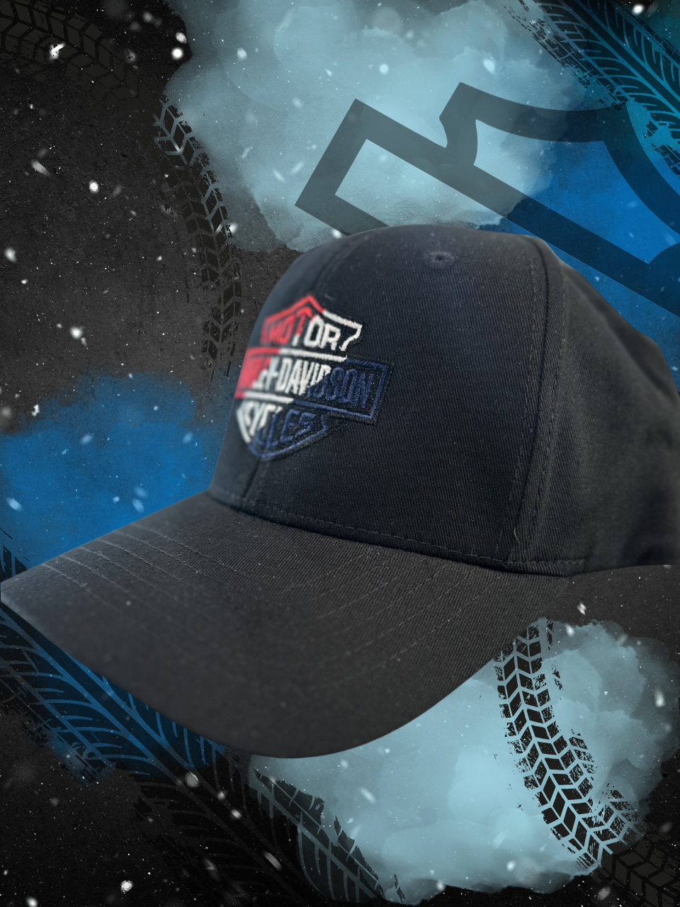 HD RED WHITE & BLUE FLEX FIT HAT