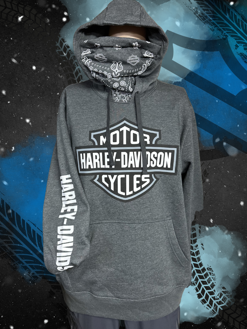 Bar & Shield Bandana Hoodie - Denali Sign Post Men’s