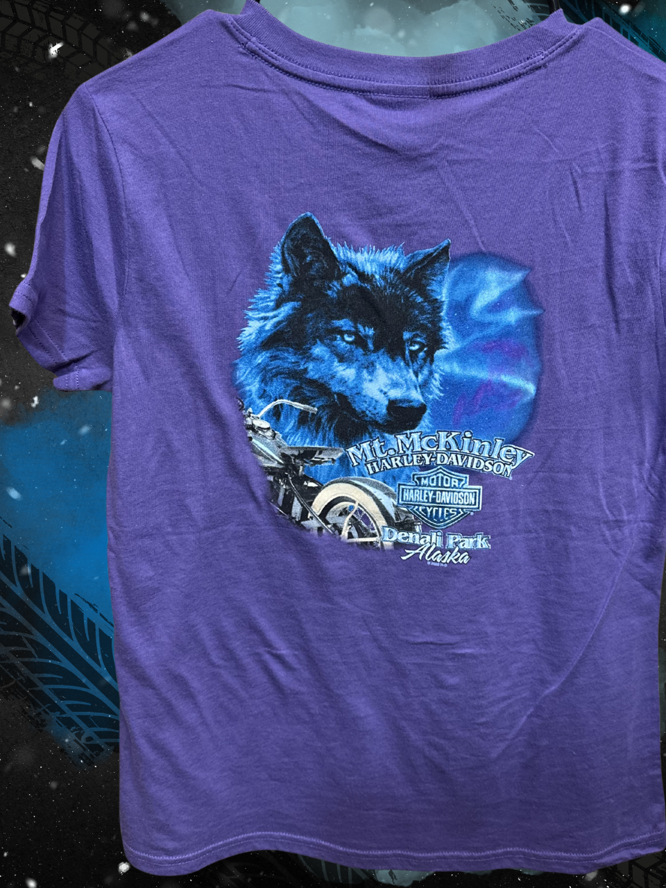 Northern Lights Wolf Short Sleeve