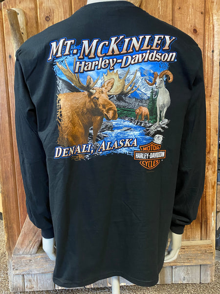 MCKINLEY MOOSE - LONG SLEEVE MENS - BLACK