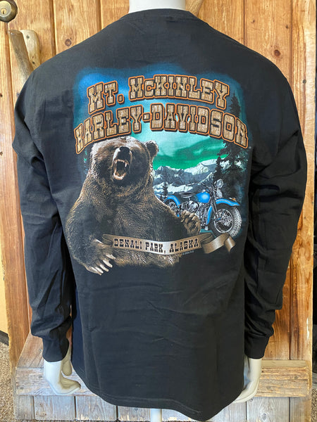 GRIZZLY M/C MOUNTAIN LONG SLEEVE - BLACK