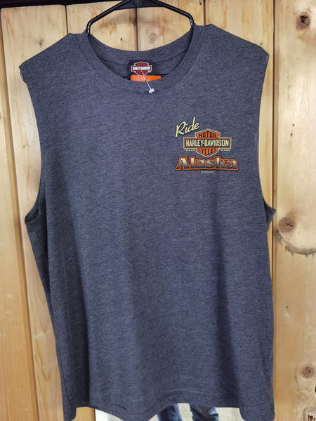 HARLEY PATROL SLEEVELESS - HEATHER GREY