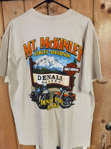 DENALI PARK SIGN - POCKET SHORT SLEEVE MENS- SAND