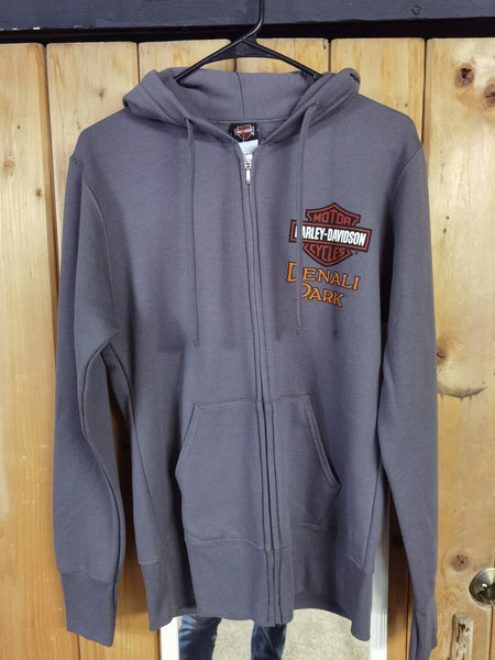 WMNS - SUBTLE BEAR - ZIP HOODIE - CHARCOAL