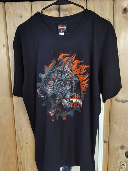 METAL WOLF - SHORT SLEEVE BLACK