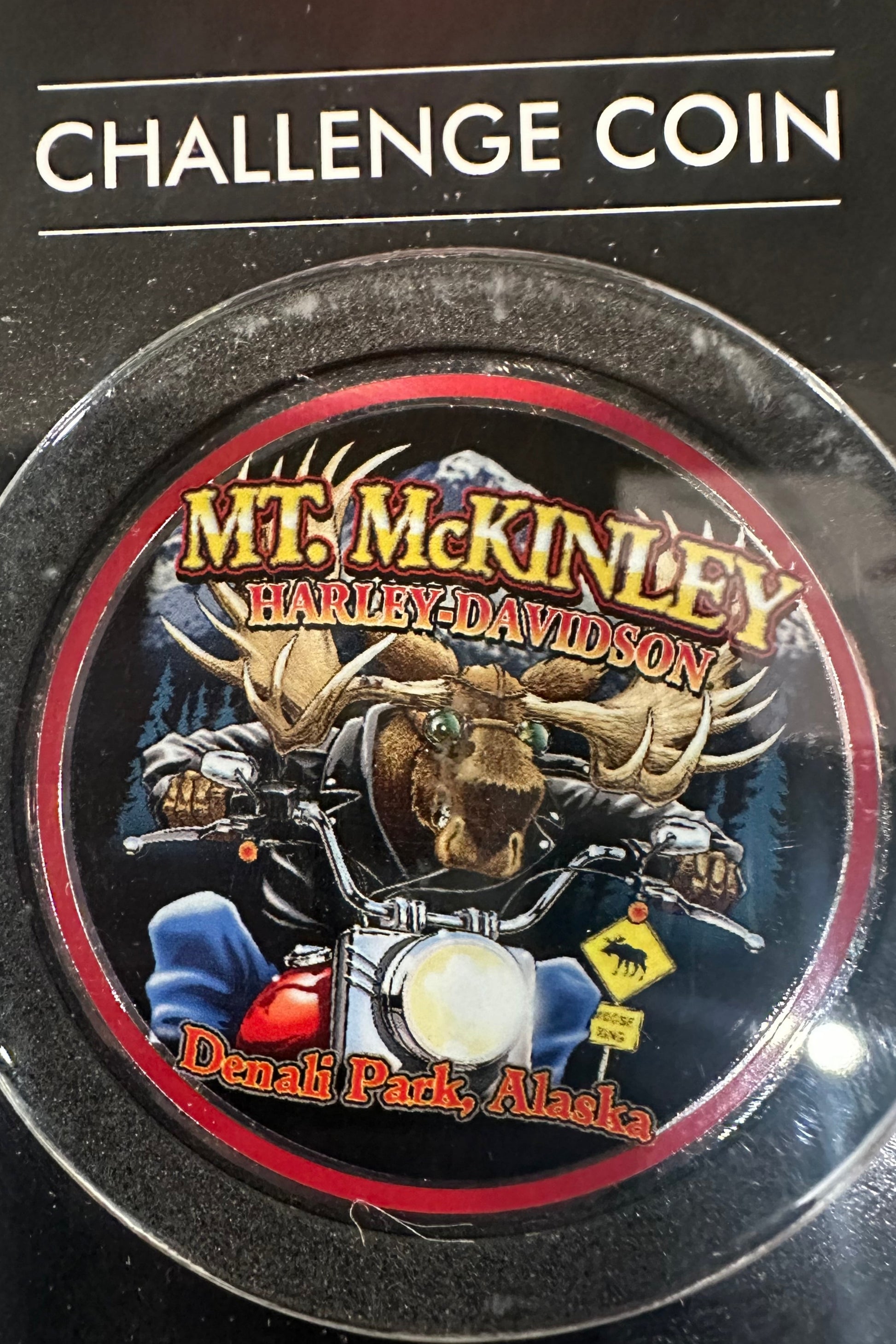 Mount. McKinley Challenge Coin - Moose on MC