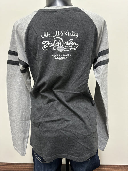 WMNS WILD &FREE VINTAGE GREY LONG SLEEVE
